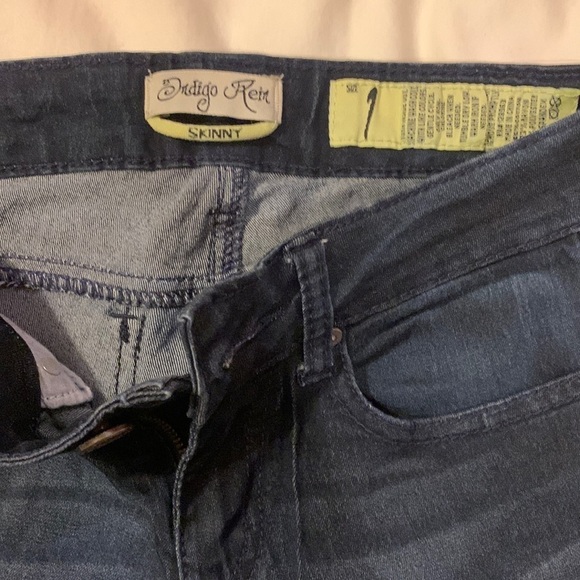 Indigo Rein Skinny Jeggings Size 1 - Picture 5 of 11